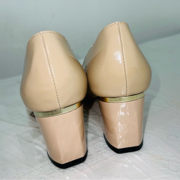 Patent cream leather heels - Picture 6 of 7